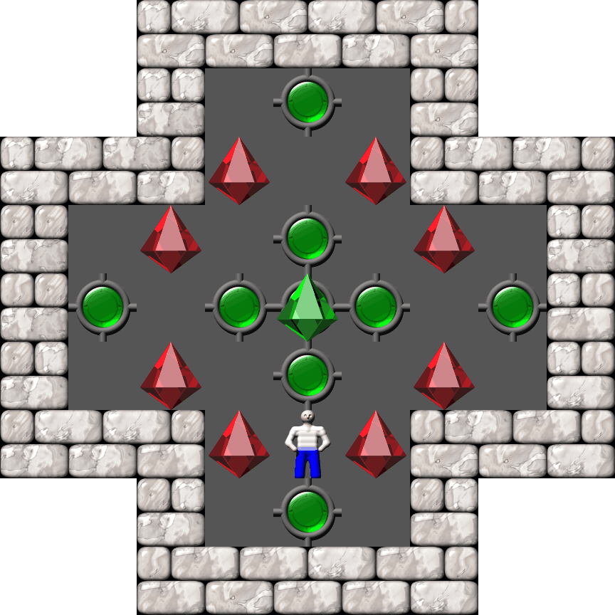 Sokoban Square Dance level 12